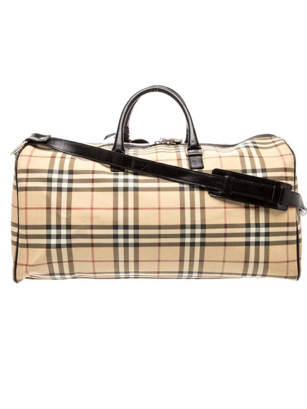 Burberry Nova Check Boston Bag OG Burberry Design Absolute Classic & Authentic - Picture 3 of 15